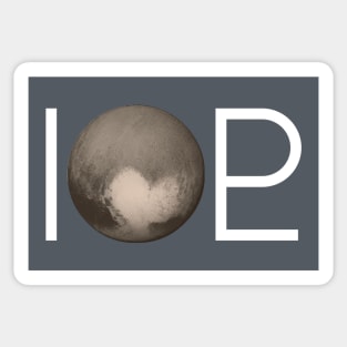 I Heart Pluto | White Ink Edition Sticker